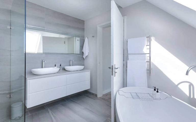 white bathroom
